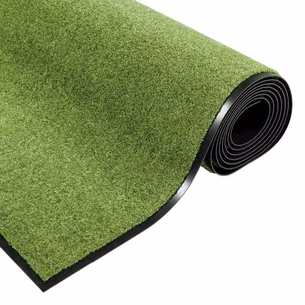 Berkfield Home Modern Rectangular Doormat in Green and Black Polyamide, W/D/H: 120 x 300 x 0.9 cm – 3