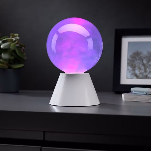 Menkind RED5 Spinning Colourful Orb Nebula Night Light in Transparent Multicolour – 1