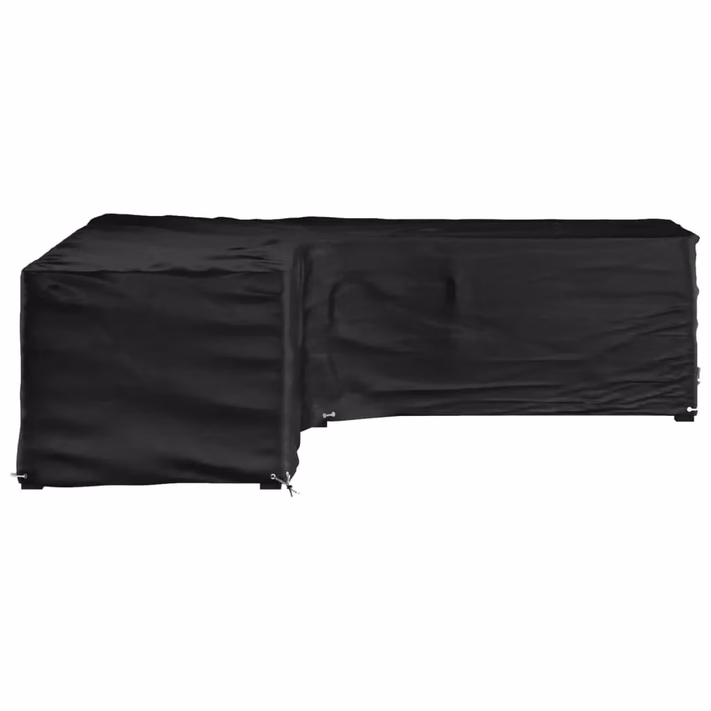 Berkfield Home L-Shaped Garden Furniture Cover in Black, W/D/H: 285 x 285 x 70 cm – 2
