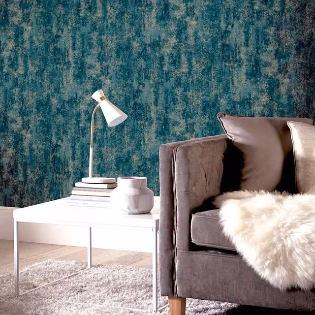 Arthouse Emerald Green Abstract Modern Stone Texture Wallpaper