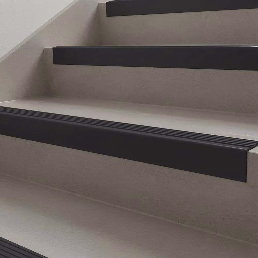 PAWNORA Black 3M Anti Slip PVC Stair Nosing Step Edge Trim – 5