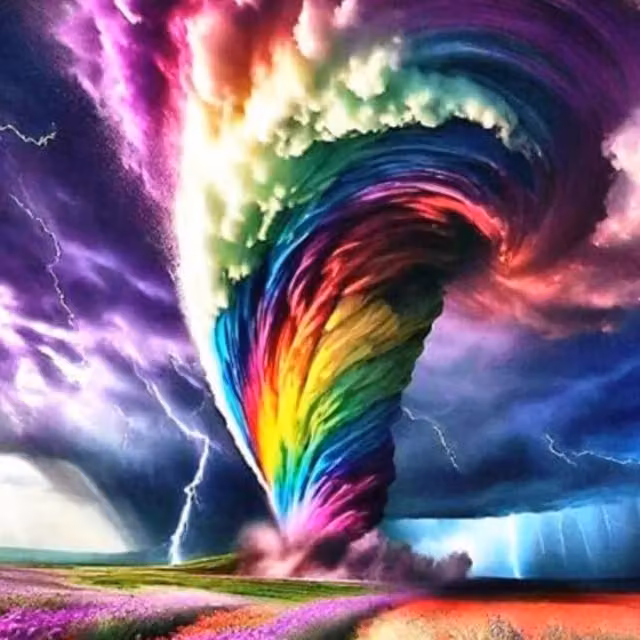 Syntego Tornado Diamond Painting Kit in Multicolour and Yellow