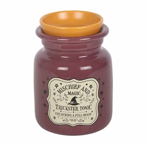 Something Different Wholesale Mischief and Magic Potion Bottle Oil Burner and Wax Warmer in Purple Ceramic