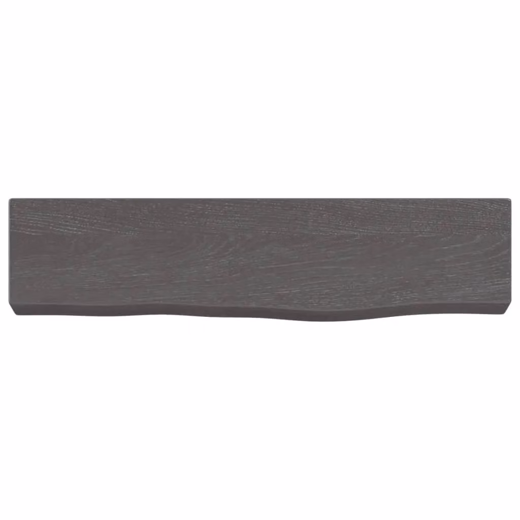 Berkfield Home Wall Mounted Rustic Oak Wood Shelf in Brown and Grey, W/D/H: 40 x 10 x 4 cm – 2