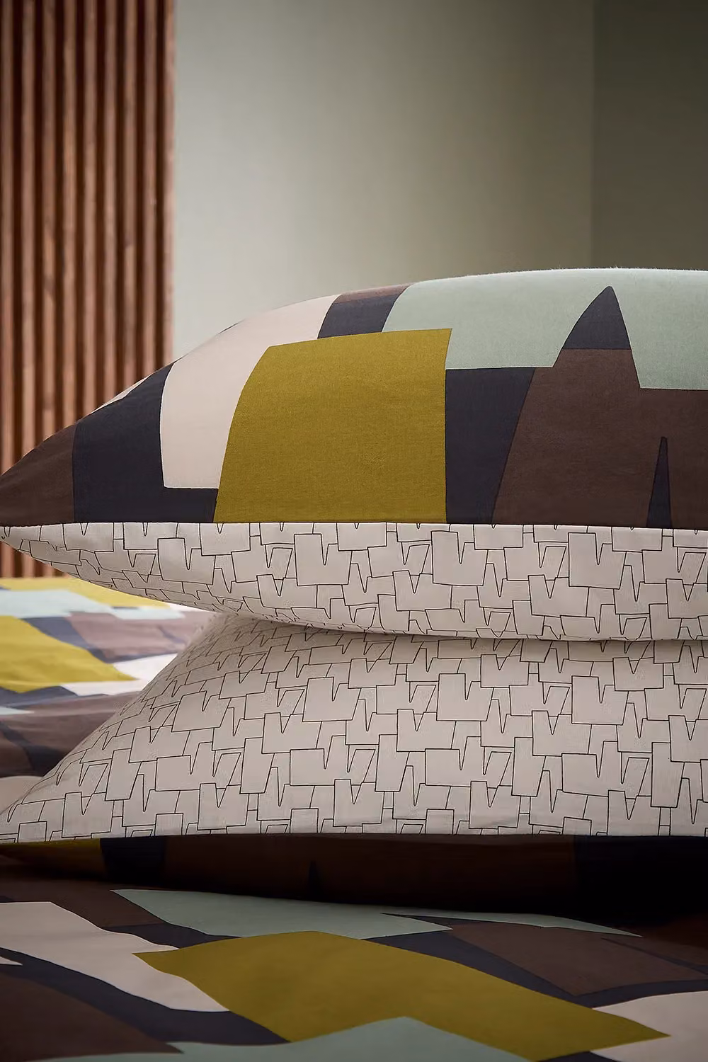 Helena Springfield Mika Multicolour Graphic Cotton Duvet Cover and Pillowcase Set, W: 180 cm, H: 200 cm – 3