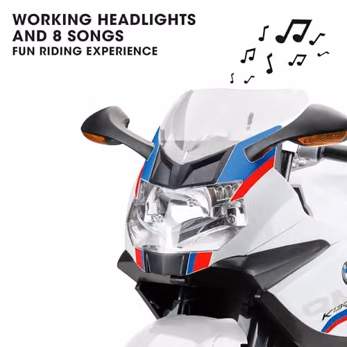 Xootz BMW Electric Ride-On Toy with Light and Sound, White – 5