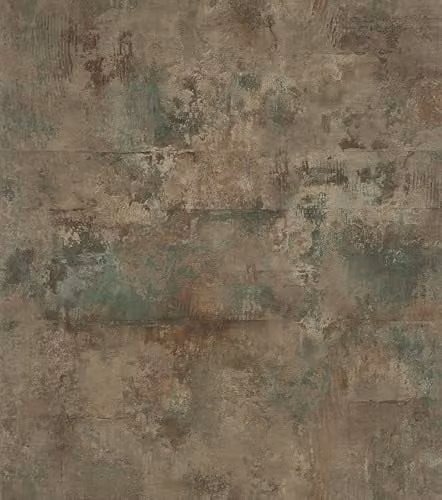 Rasch Atlas Self-Adhesive Non-Woven Wallpaper in Green, Brown and Grey with Abstract Industrial Design – 1
