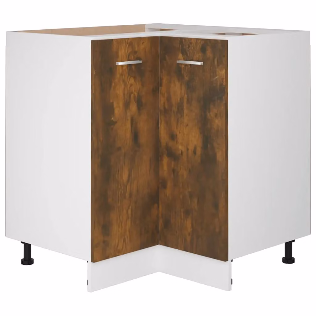 Berkfield Home Smoked Oak Kitchen Cabinet in Brown, W/D/H: 75.5 x 75.5 x 80.5 cm – 2