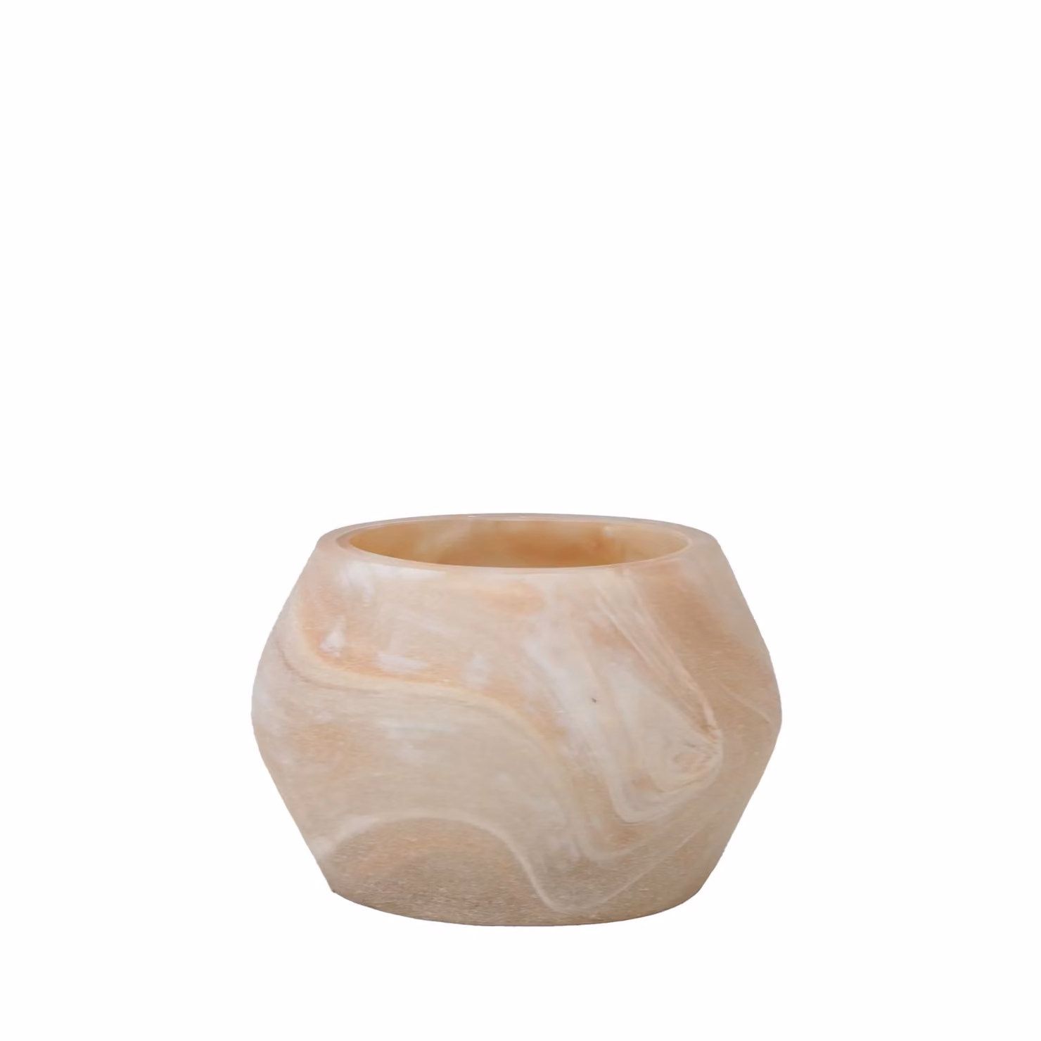 Dome Deco IRAYA Round Stone Tealight Holder in Beige