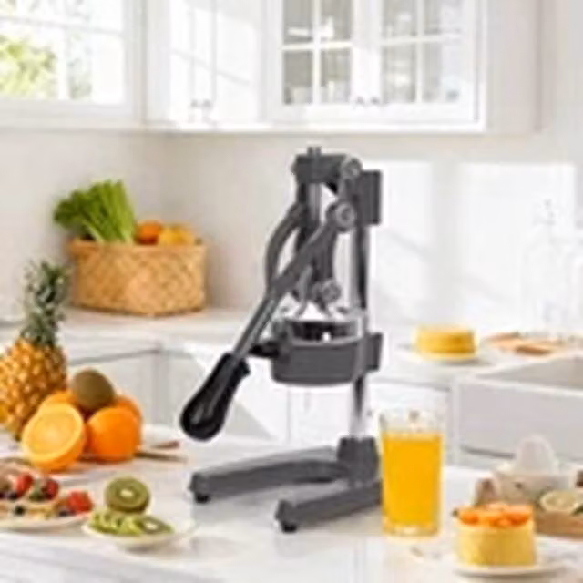 EONLION Cast Iron Manual Citrus Press Fruit Squeezer Extractor, Grey – 1