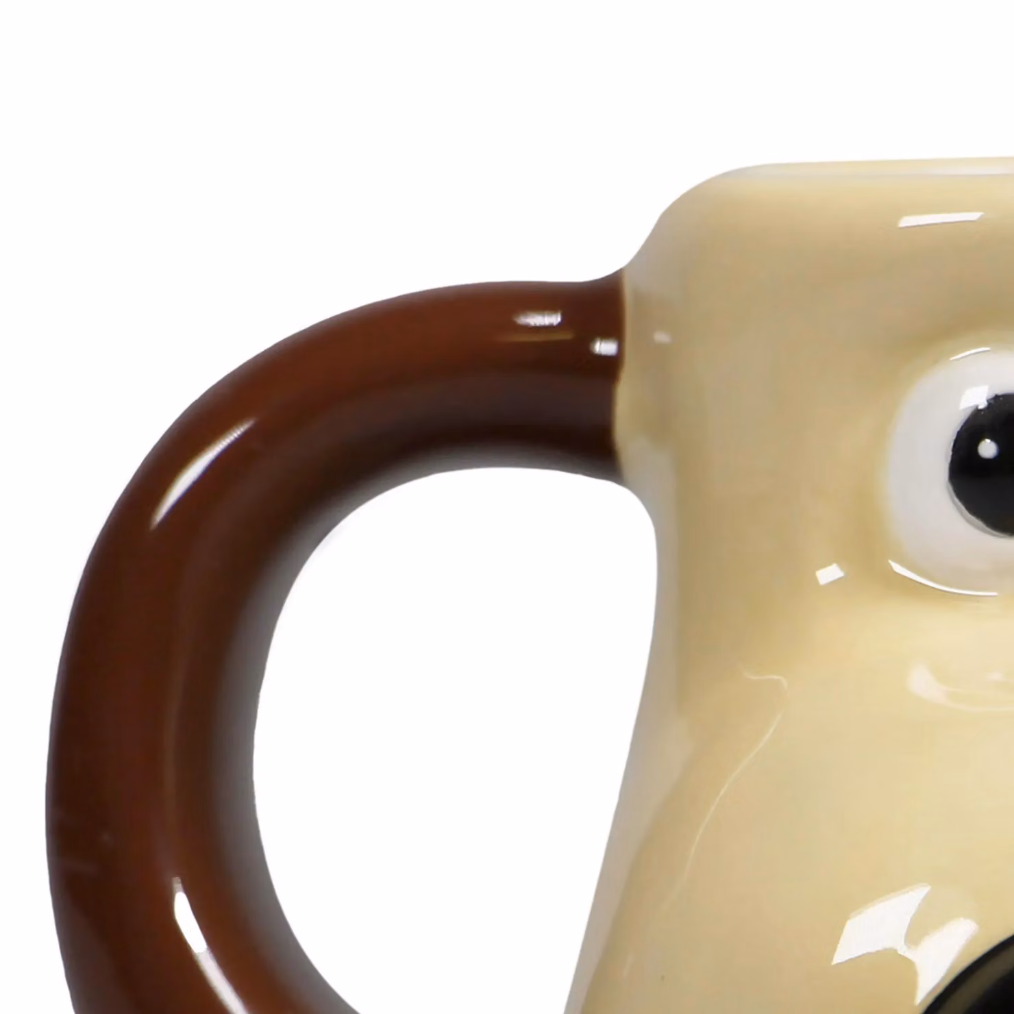 Half Moon Bay Wallace & Gromit Gromit 3D Shaped Ceramic Mini Espresso Mug, 75ml, Multicolour and Brown – 3