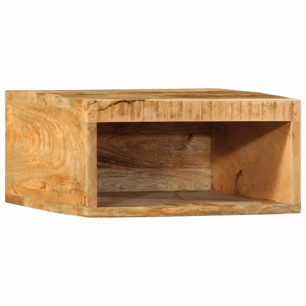 Berkfield Home Wall-mounted Mango Wood TV Cabinet in Brown, W/D/H: 40 x 30 x 19 cm – 2