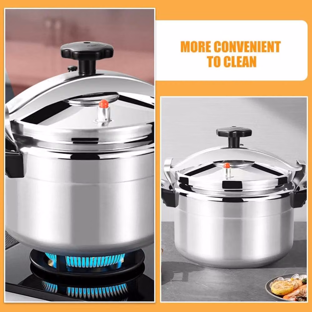 SPETLEK 11 Litre Dual Handle Aluminium Pressure Cooker in Silver – 3