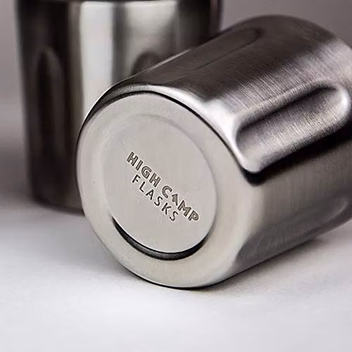 High Camp Firelight Stainless Steel Flask, Silver, 750 ml – 2