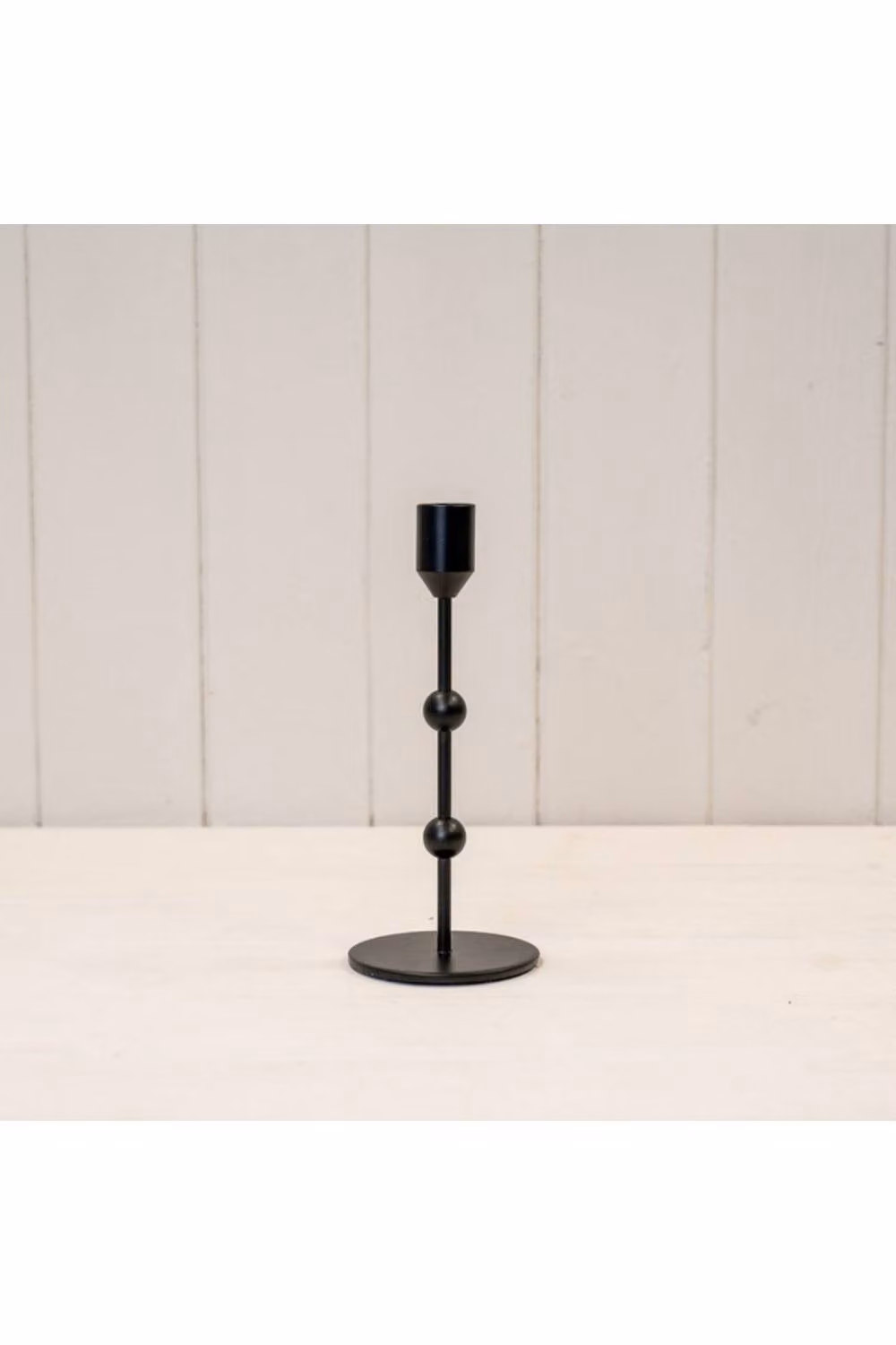 KDMD Medium Black Metal Taper Candle Stick for Tabletop – 2