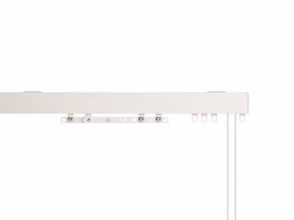 New Edge Blinds White Bendable Curved Aluminium Corded Curtain Hanging Track