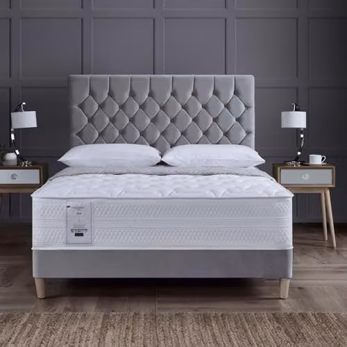Rest Relax Joy 1500 Hybrid Pocket Sprung Memory Mattress, Medium Tension, White, W/D/H: 180 x 200 x 25 cm – 2