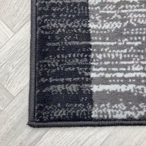 runrug Soft and Luxurious Hallway Runner Rug in Grey, W/D/H: 70 x 330 x 0.9 cm – 4