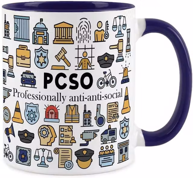 Purely Home Navy Blue Ceramic Mug for Adults