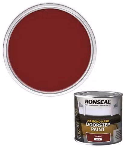 Ronseal Diamond Hard Doorstep Paint in Red, 0.75 l – 1