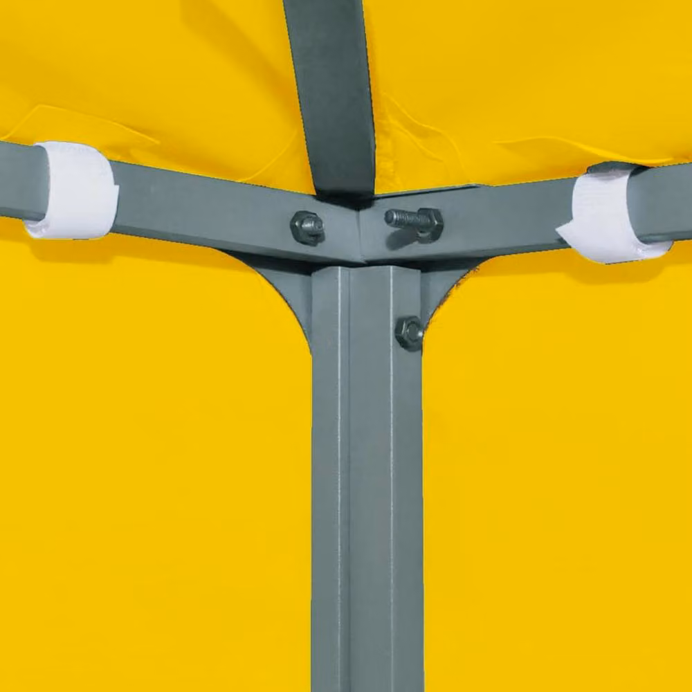 Berkfield Home Durable 2-Tier Polyester Gazebo Top Cover, Yellow, W/D/H: 3 x 3 m – 2