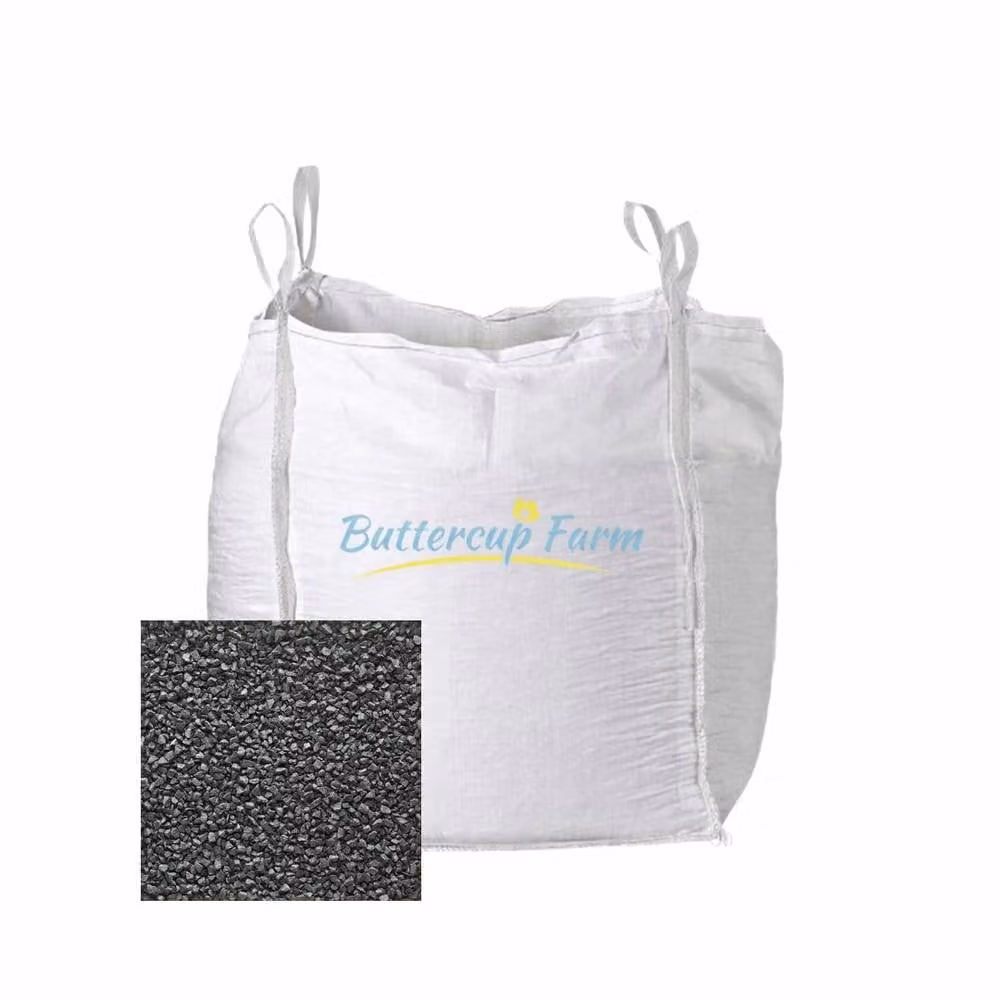 Buttercup Farm Black Stone Basalt Chippings 10-20mm Premium Coarse Gravel Aggregate Bulk Bag 850kg – 2