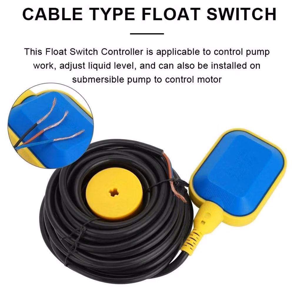 NESTLUNE 3 Metre Submersible Water Pump with Float Switch, Blue – 2