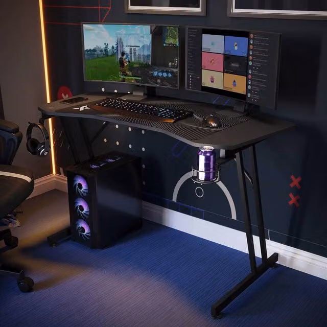 X Rocker Panther Evo Gaming Desk in Black