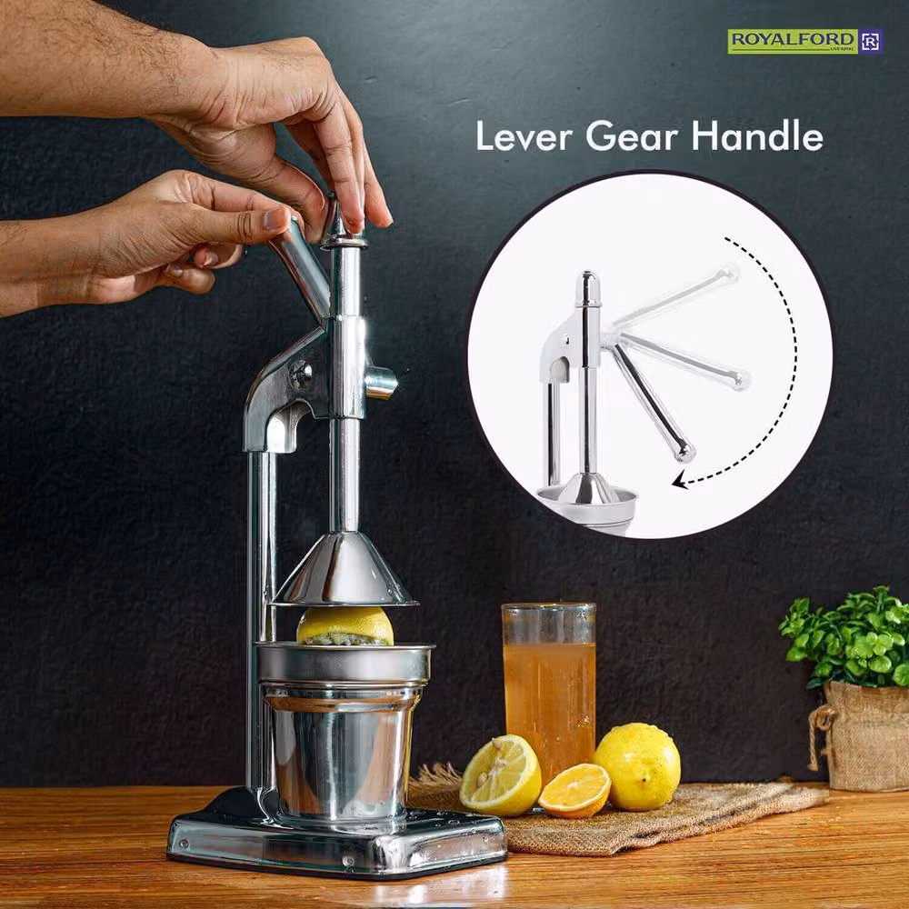EONLION Silver Citrus Juicer Hand Press Fruit Squeezer and Juice Extractor – 3