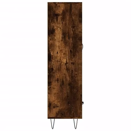 vidaXL Highboard in Smoked Oak, Brown Engineered Wood, W/D/H: 69.5 x 31 x 115 cm – 4