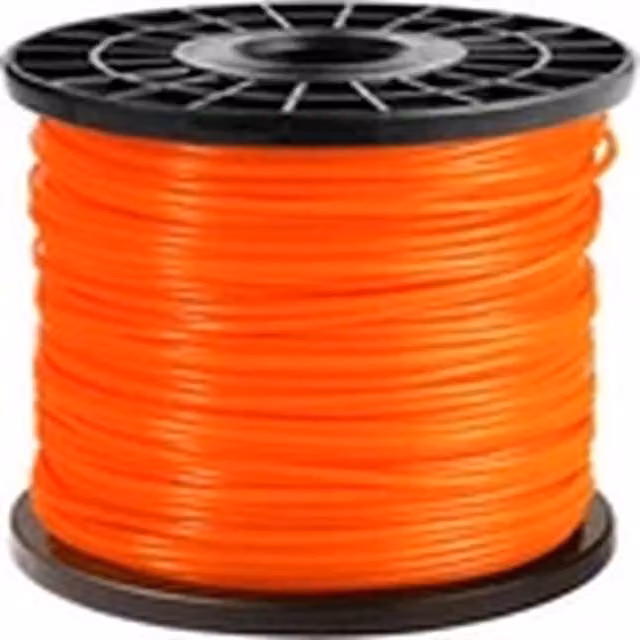EONLION 2.4mm Round Nylon Strimmer Trimmer Line Wire, Orange, 100m – 1