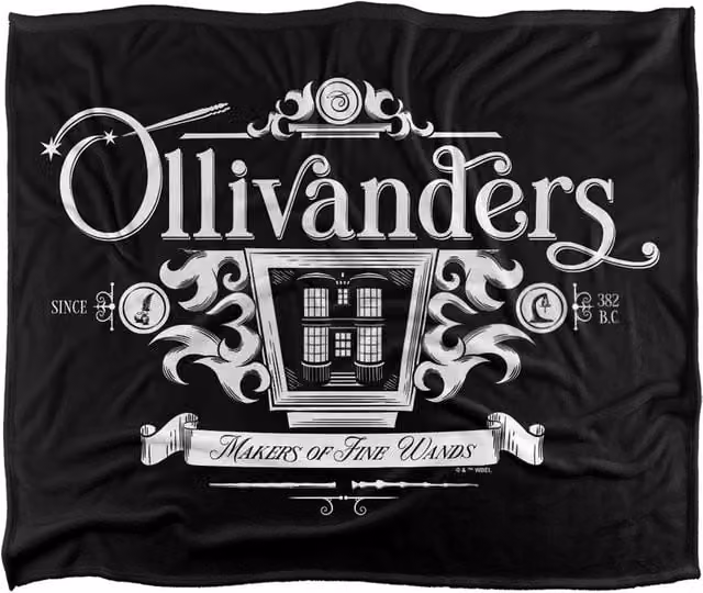 LOGOVISION Harry Potter Olivanders Silky Touch Super Soft Fleece Throw Blanket, Multicolour, W: 152.4 cm x L: 127.0 cm – 6