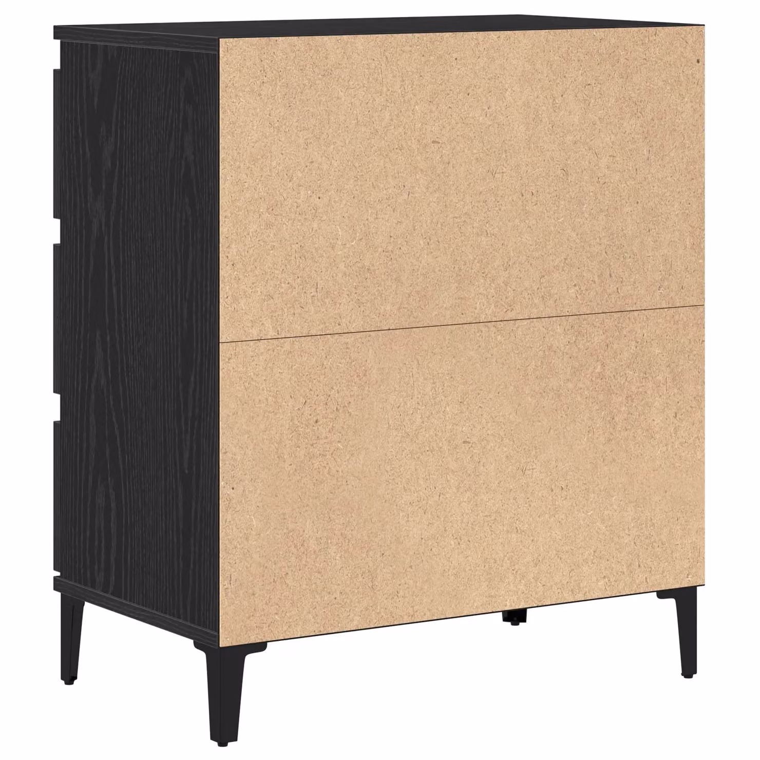 Berkfield Home Black Oak Sideboard in Engineered Wood, W/D/H: 60 x 35 x 70 cm – 3
