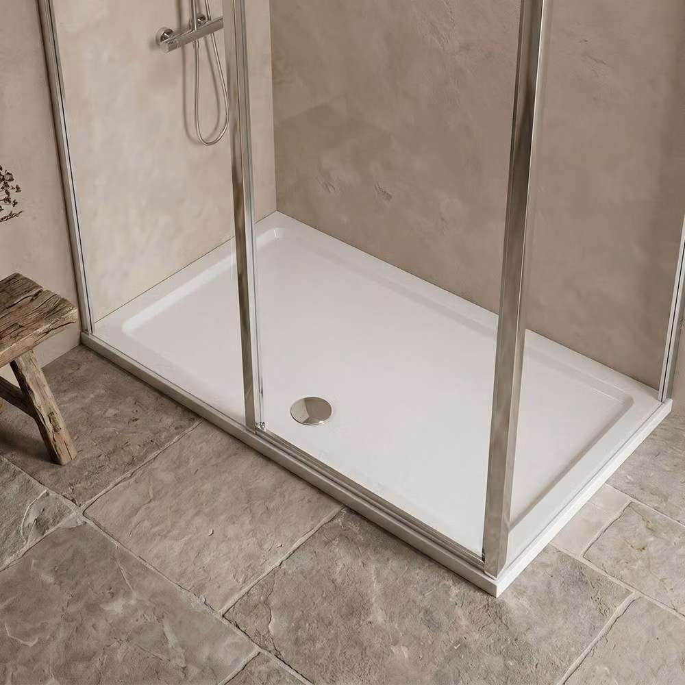 Balterley Premium Slip Resistant Rectangular Shower Tray, White, W: 140 cm, D: 90 cm – 2