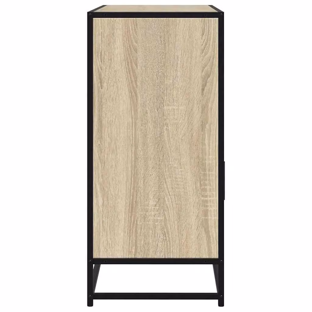 Berkfield Home Sonoma Oak Sideboard in Brown, W/D/H: 100 x 35 x 76 cm – 4