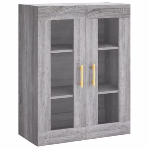 vidaXL Wall Mounted Cabinet in Grey Sonoma, W/D/H: 69.5 x 34 x 90 cm – 1
