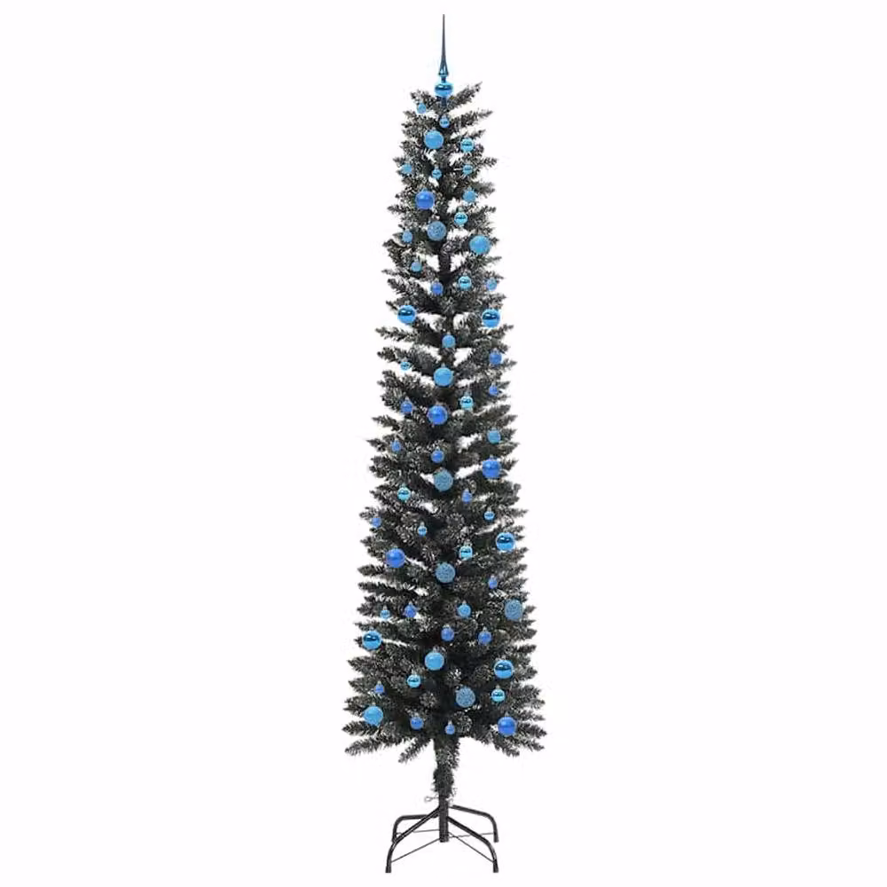 Berkfield Home Elegant Green Artificial Christmas Tree with 300 LEDs, W/D/H: 58 x 58 x 240 cm – 4