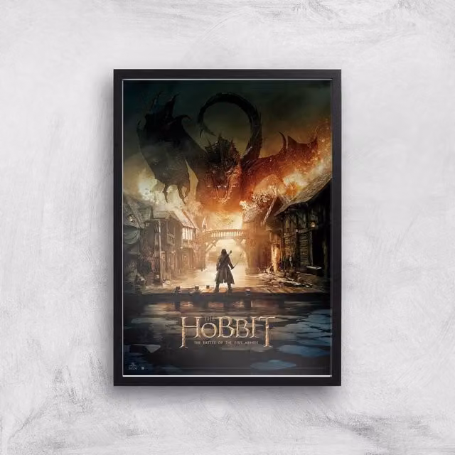 The Hobbit Battle of the Five Armies Multicolour Giclee Art Print, Size: A2