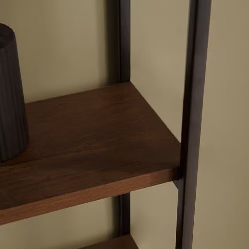 OHS 3 Tier Wall Mounted Rustic Brown Floating Shelf Unit for Living Room, Bedroom or Home Office, W/D/H: 55.0 x 27.0 x 12.0 cm – 2