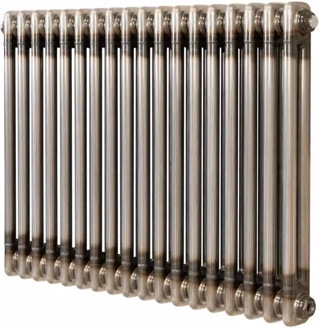 Monstershop Traditional 2 Column Steel Radiator in Silver, W: 60.0 cm, H: 83.0 cm – 1