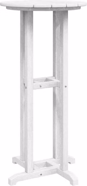 Berkfield Home Modern White Bar Table W/D/H: 55 x 55 x 107 cm