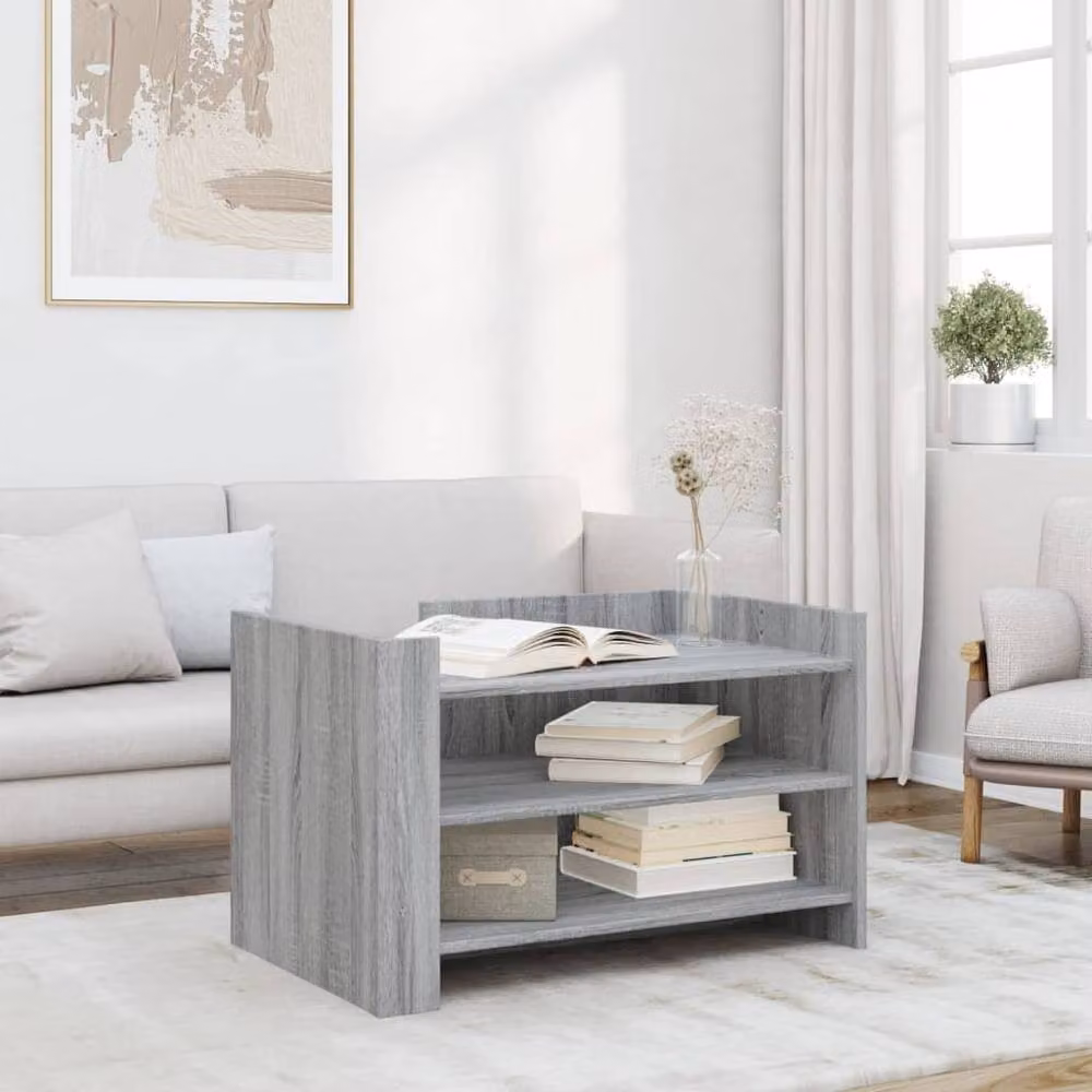 Berkfield Home Modern Grey Sonoma Coffee Table, W/D/H: 80 x 50 x 50 cm – 2