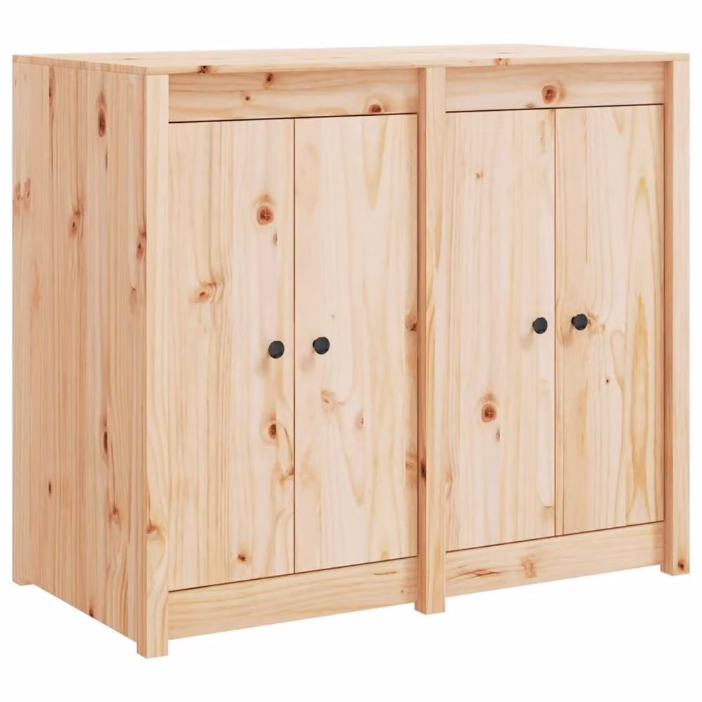 Berkfield Home Outdoor Kitchen Base Unit in Beige Solid Pine Wood, H 106.0 x W 92.0 x D 55.0 cm – 2