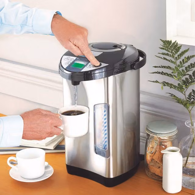 Neostar Instant Hot Water Dispenser with Keep Warm and Auto Shut-off Function, Grey, Stainless Steel, 680 ml