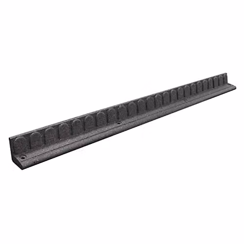 Garden Gear Flexi-Edge Stone Effect Recycled Rubber Garden Border Edging, Grey (2 Pack) – 5