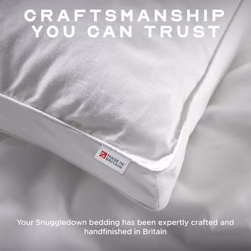 Snuggledown Hotel Collection Back Sleeper Pillows, 2 Pack, White, W: 43 cm, D: 69 cm – 3