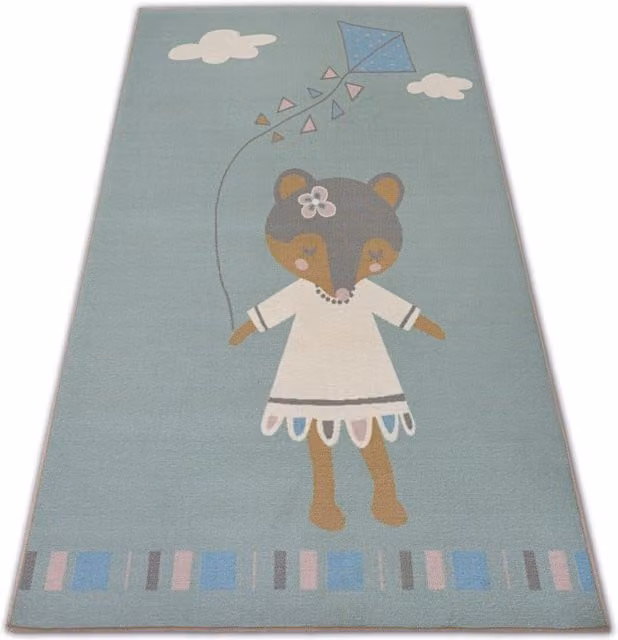 RugsX Loko Rug in Green, W: 160 cm, L: 220 cm