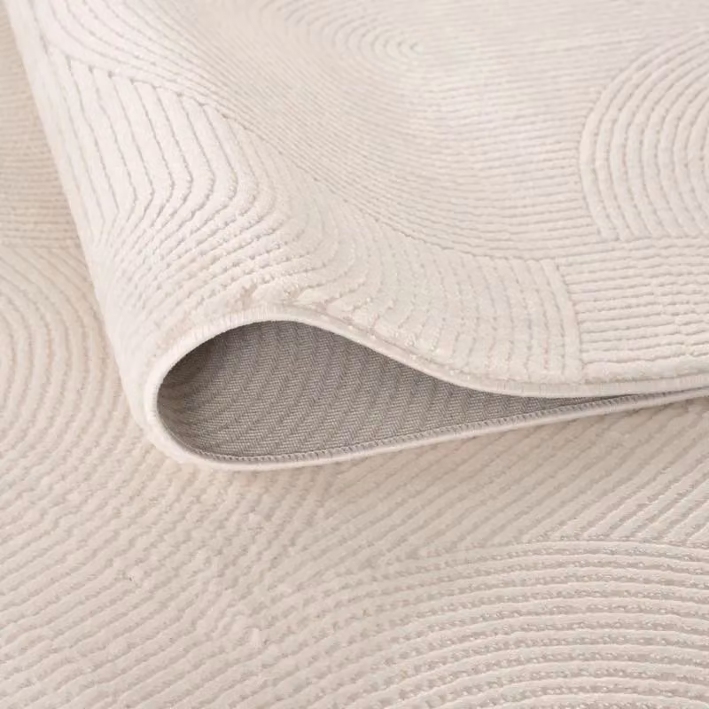 THE RUGS Carmel Modern Area Rug with Arch Design in Cream and Beige, W: 120 cm, L: 170 cm – 2