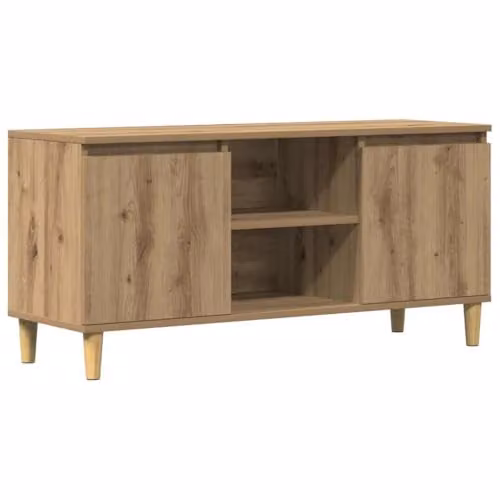 vidaXL Modern TV Cabinet in Artisan Oak Brown, W/D/H: 102 x 35 x 50 cm