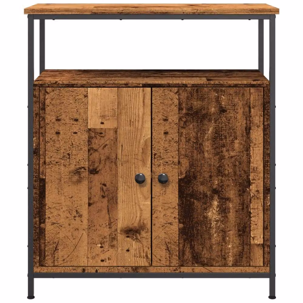 Berkfield Home Industrial Sideboard in Brown Old Wood, W/D/H: 70 x 30 x 80 cm – 3